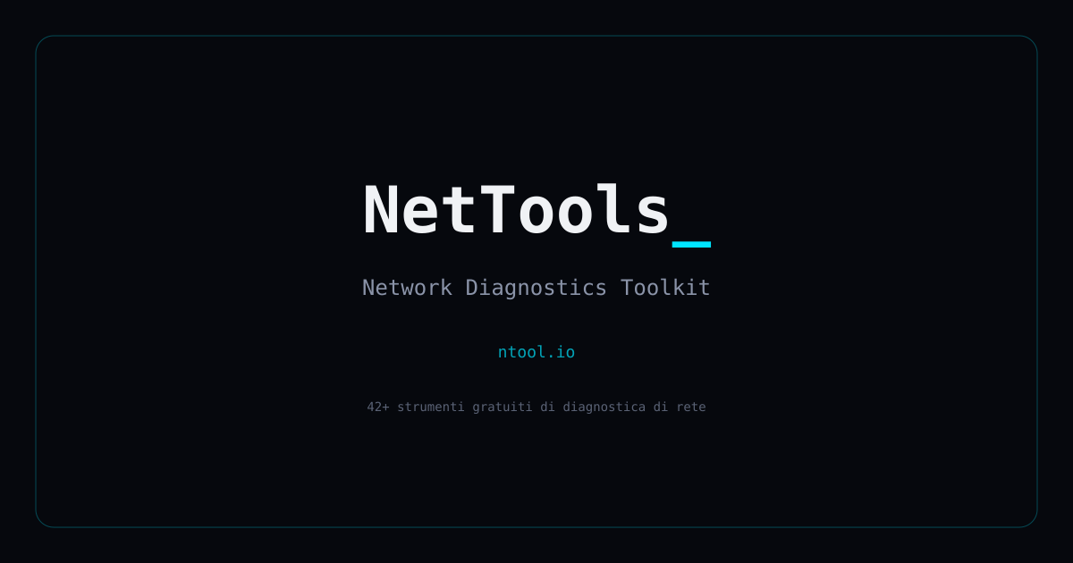 NTool_ — Free Online Network Diagnostics Tools
